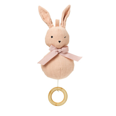 Hudobná hračka, Powder pink Bunny